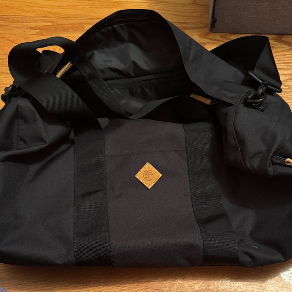 Black timberland duffle  Bag